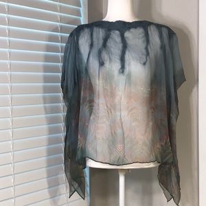 Sharon Kilfoyle One of a Kind Sheer Silk Blouse